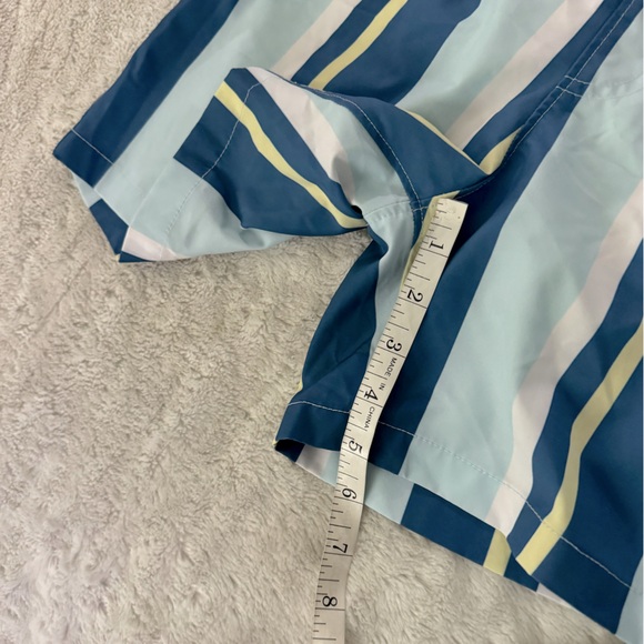 NWOT- ABERCROMBIE & FITCH Youth Boys Swim Shorts Blue Stripe - Picture 10 of 11